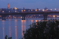 Совершено освящение моста Патона в Киеве